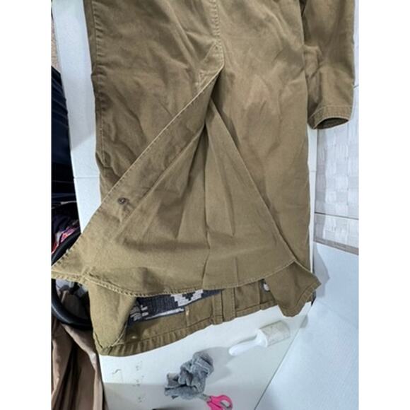 "Woolrich" VNTG Aztec Wool Lined Trench Barn Chore Horses 1883 1923 Coat SZ M - Picture 16 of 16